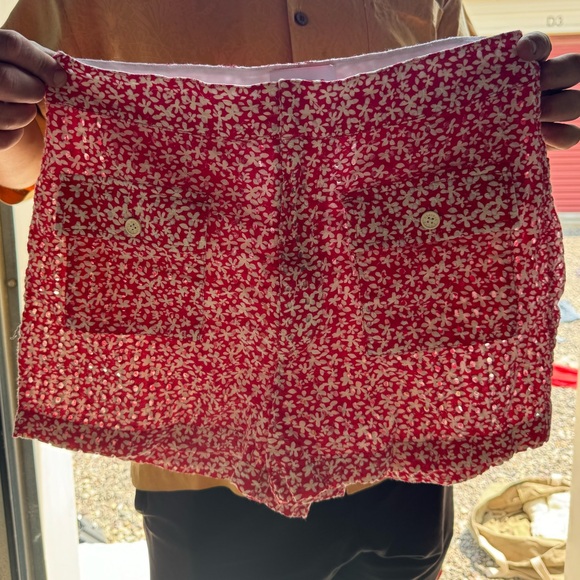 Solid & Striped red and white eyelet shorts - Picture 2 of 6